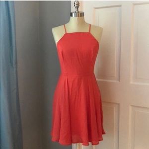 Lulu’s Strappy Back Coral Dress